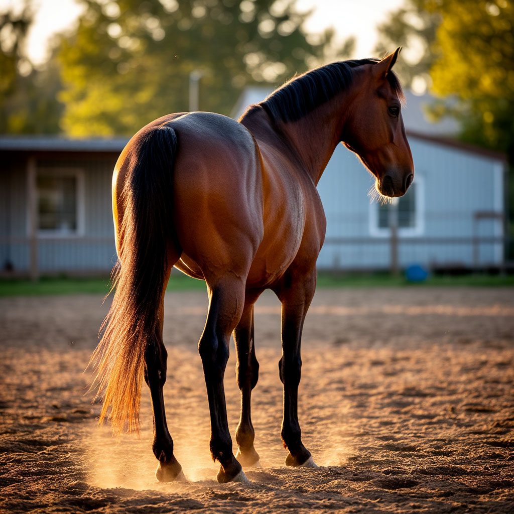 Signs of laminitis in horses standing